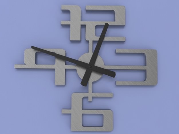 Umbra Big Time Clock 3D model_36