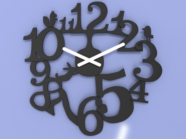 Umbra Big Time Clock 3D model_19