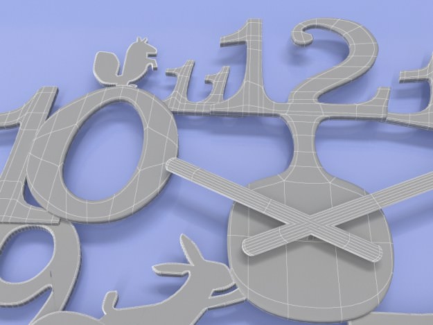 Umbra Big Time Clock 3D model_21