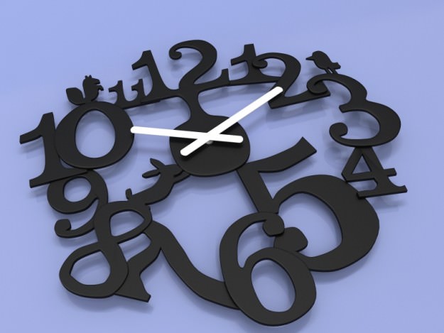 Umbra Big Time Clock 3D model_18