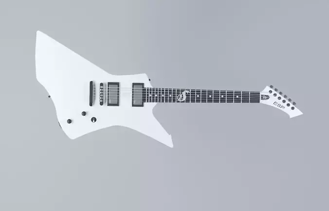 3d model of guitar ESP Snakebyte James Hetfield