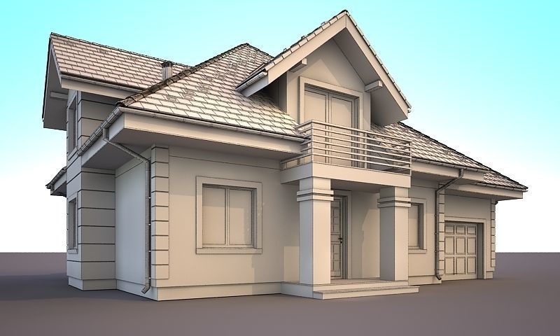 House home model 3d dom4 3D model_5