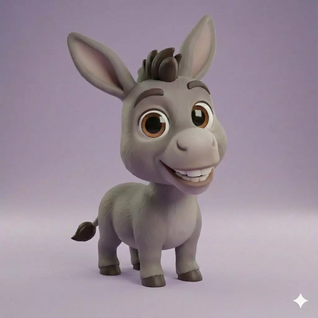 Chibi Donkey Shrek 3D Model STL File 3D print model