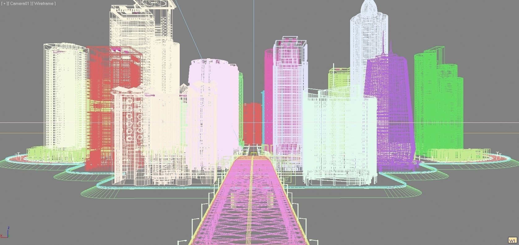 High Detailed Urban Skyscraper City Scape Building Blocks 3D model_48