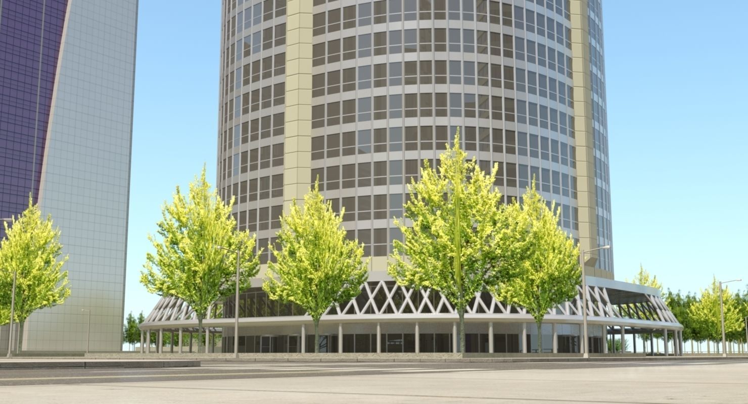 High Detailed Urban Skyscraper City Scape Building Blocks 3D model_22