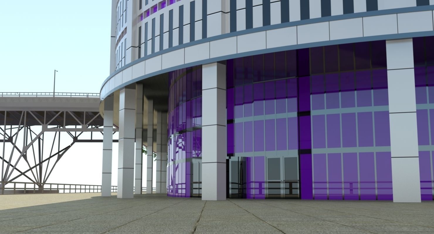 High Detailed Urban Skyscraper City Scape Building Blocks 3D model_7