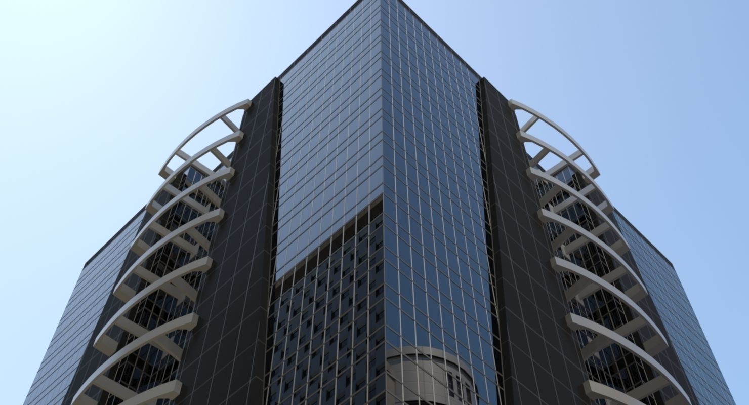 High Detailed Urban Skyscraper City Scape Building Blocks 3D model_14