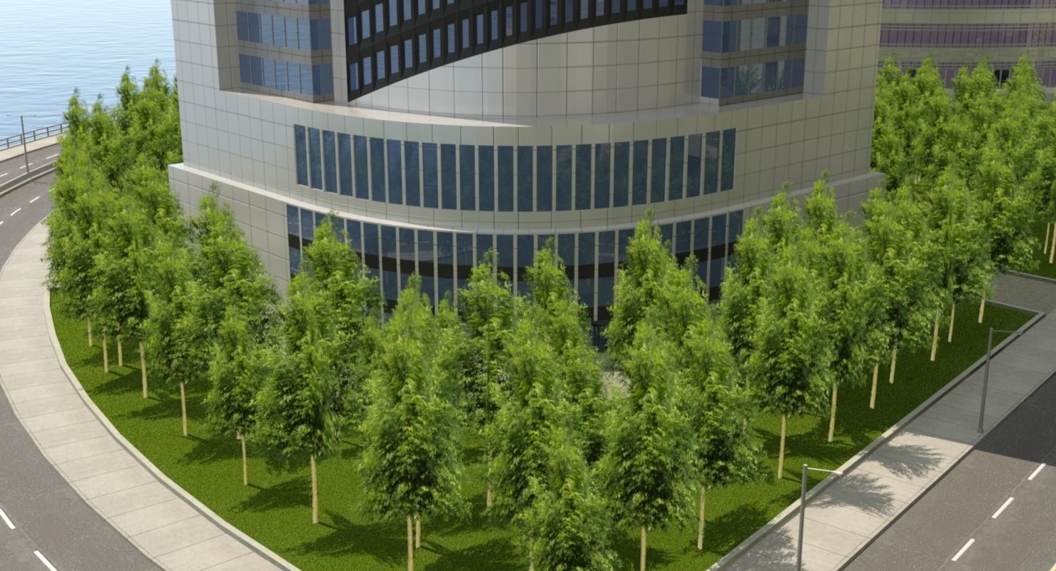 High Detailed Urban Skyscraper City Scape Building Blocks 3D model_27