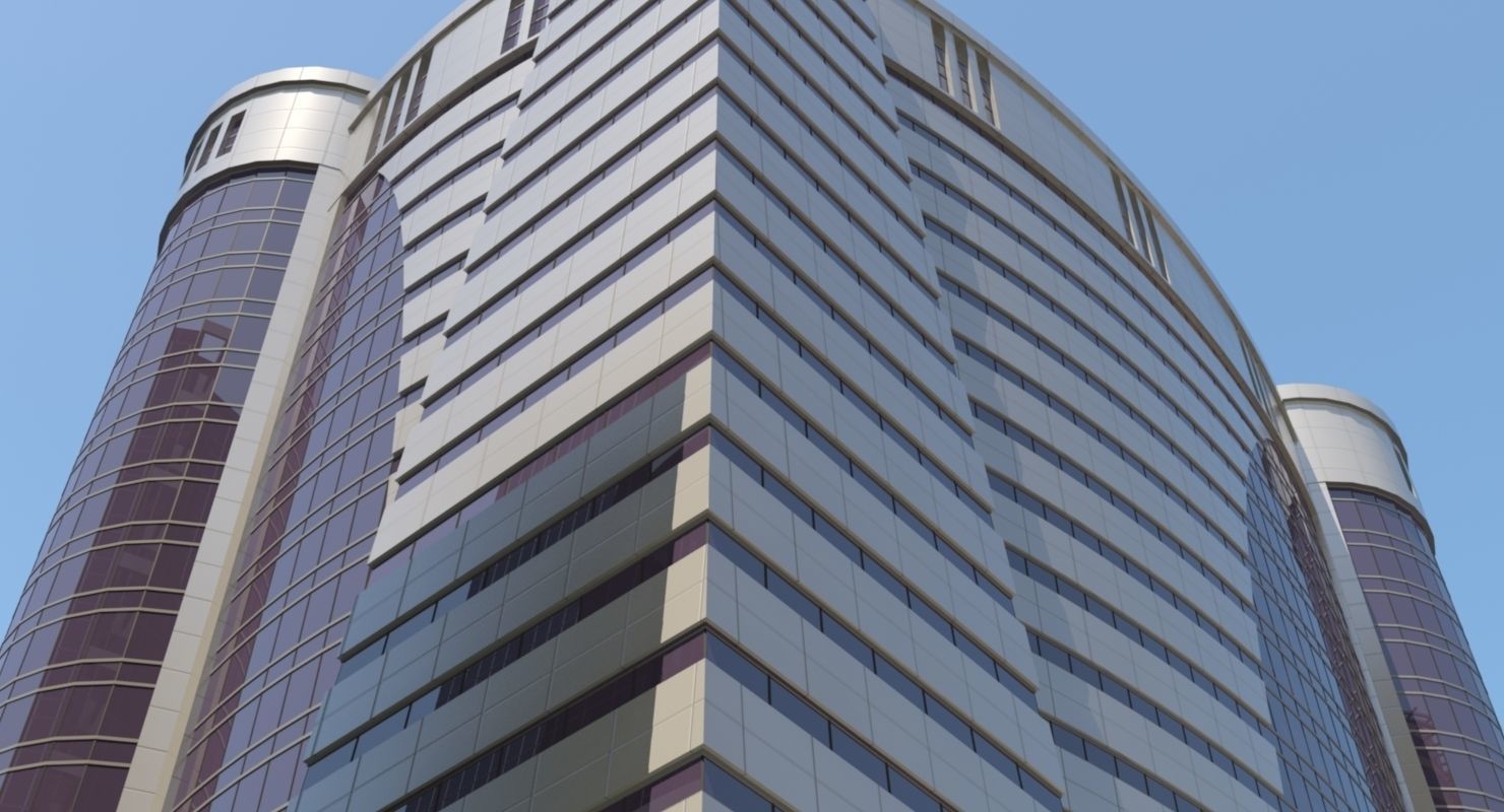 High Detailed Urban Skyscraper City Scape Building Blocks 3D model_40