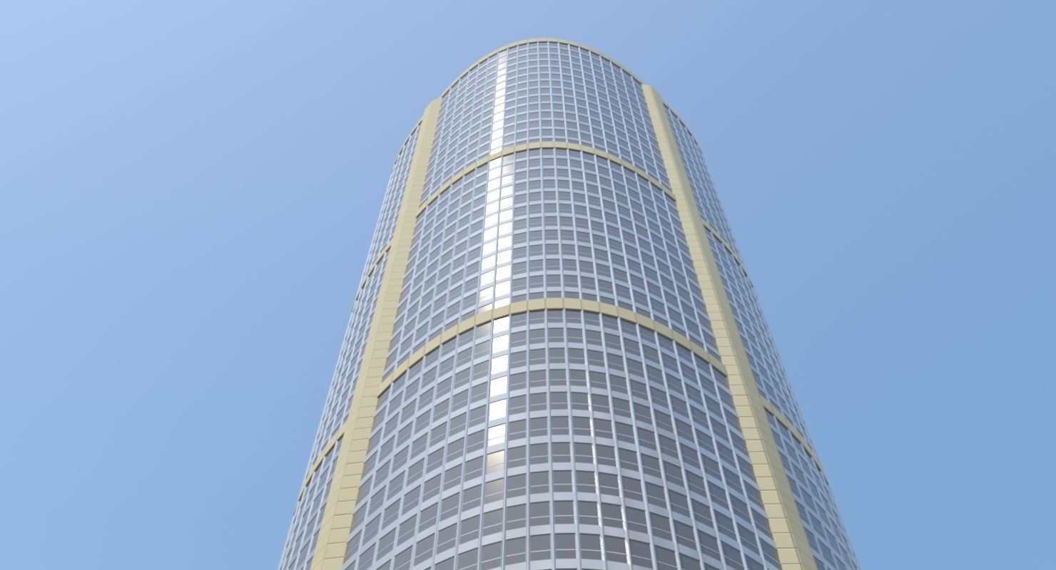 High Detailed Urban Skyscraper City Scape Building Blocks 3D model_38