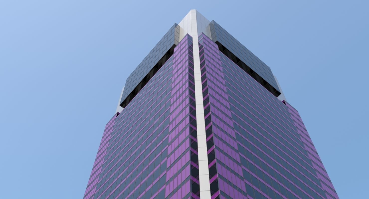 High Detailed Urban Skyscraper City Scape Building Blocks 3D model_42