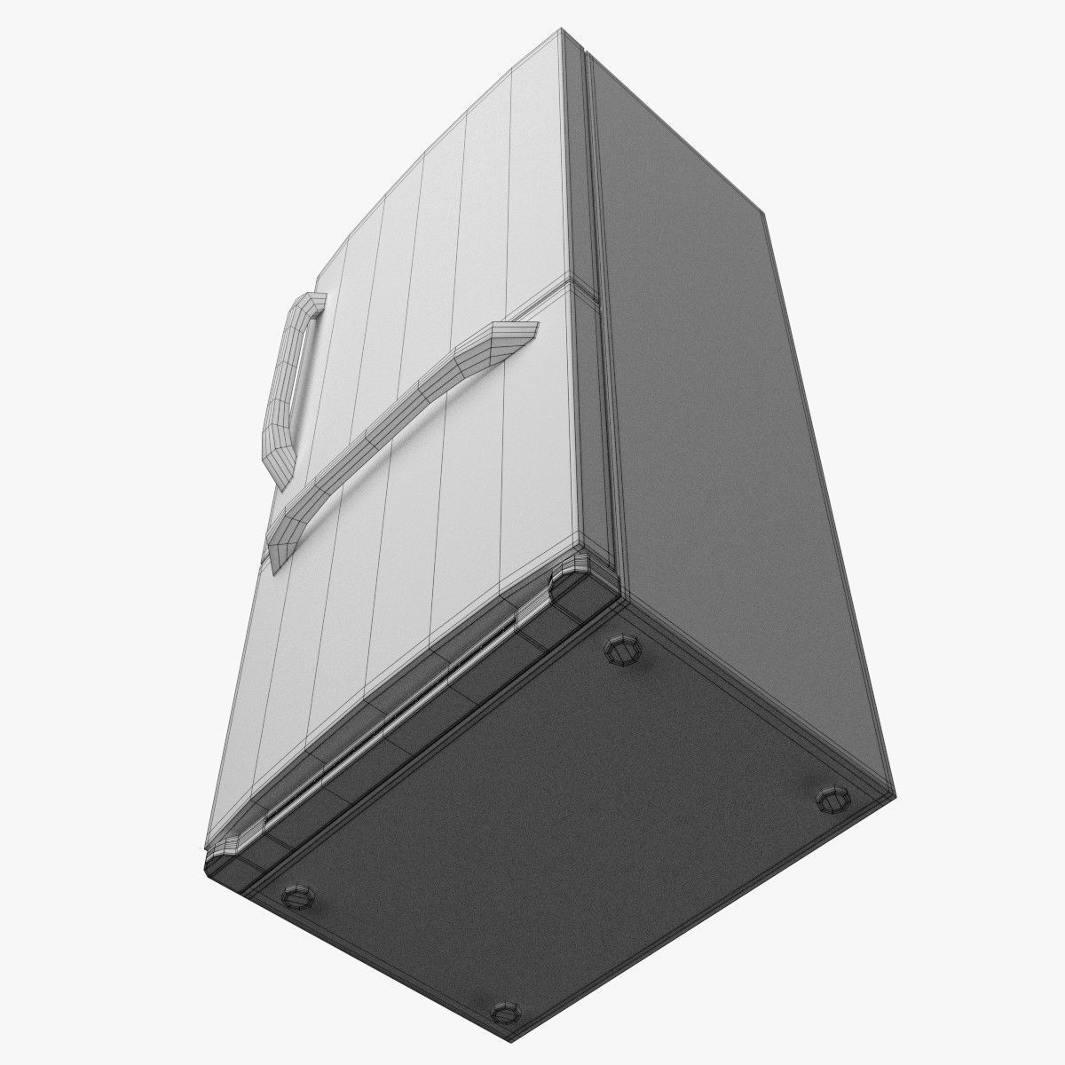 Refrigerator 2 freezer 3D model_13