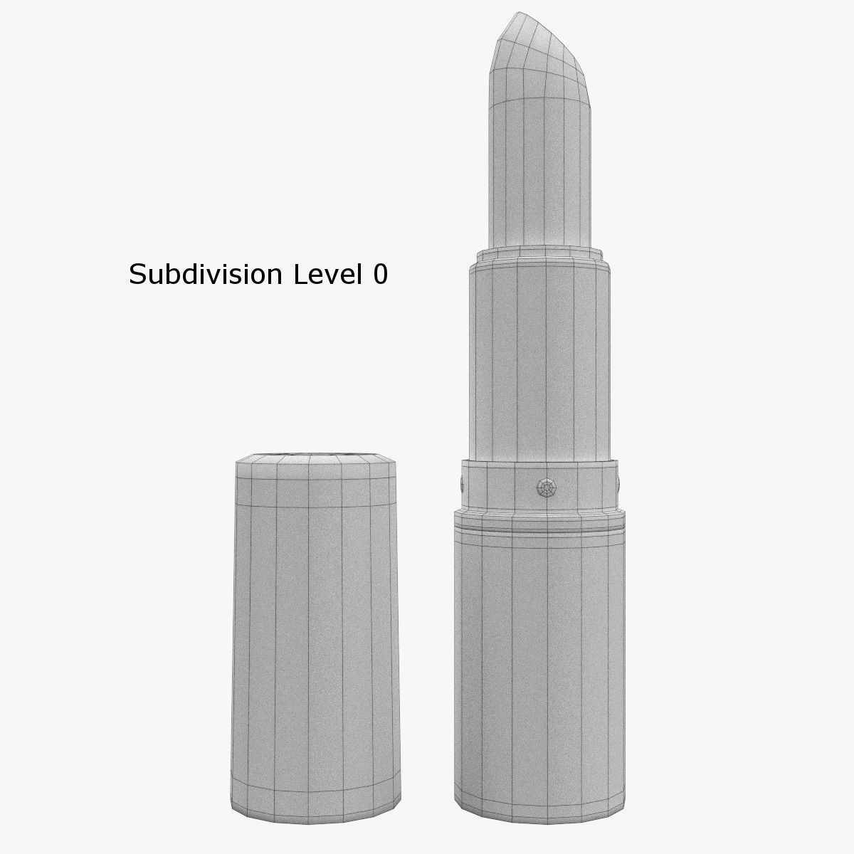 Lipstick 3D model_4