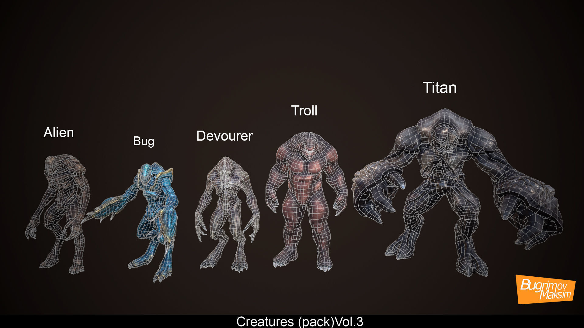 Creatures pack Vol 3  Low-poly 3D model_5