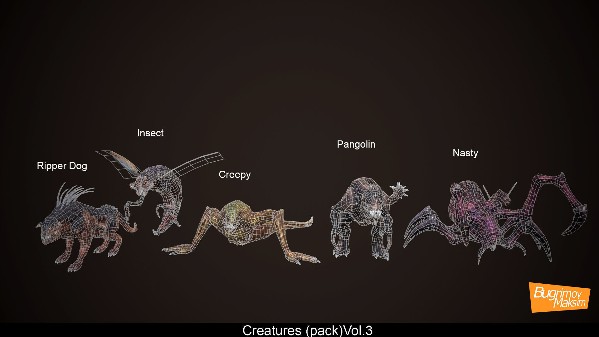 Creatures pack Vol 3  Low-poly 3D model_6