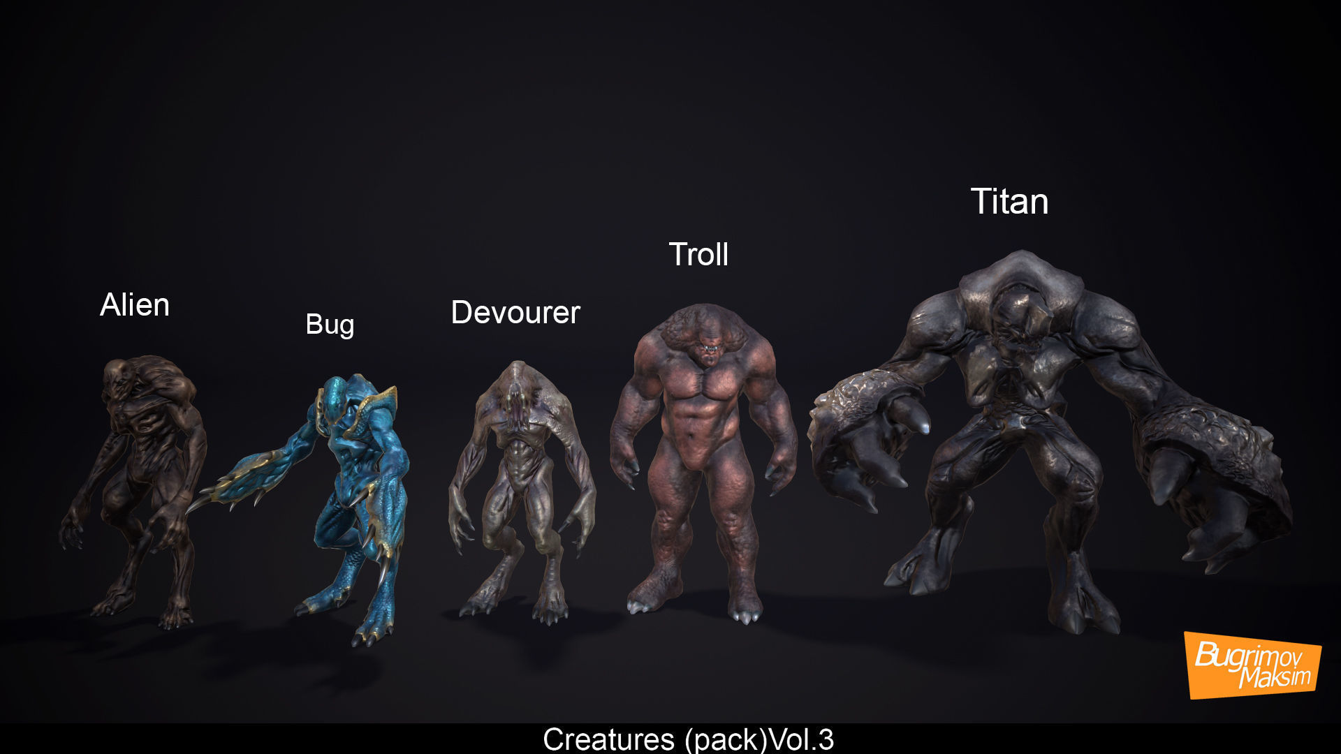 Creatures pack Vol 3  Low-poly 3D model_3