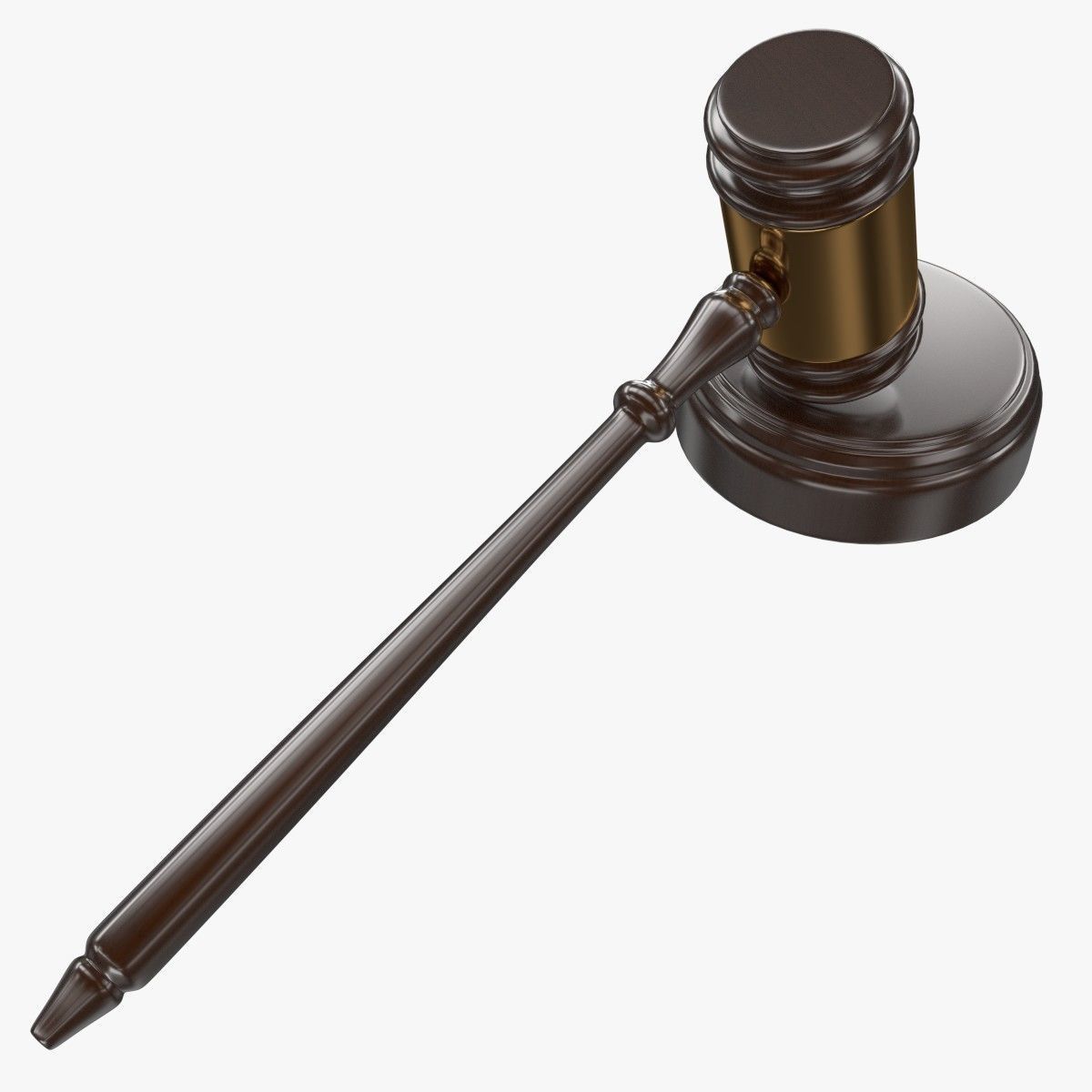 Gavel judge 3D model_2