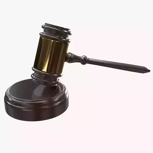 Gavel judge 3D model