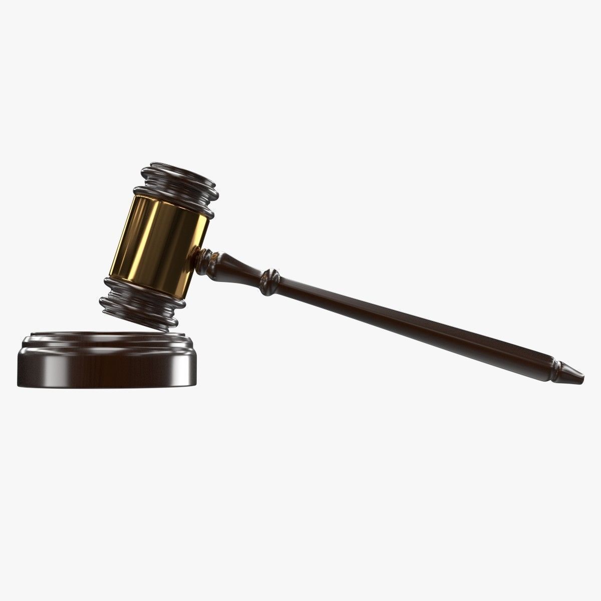 Gavel judge 3D model_3