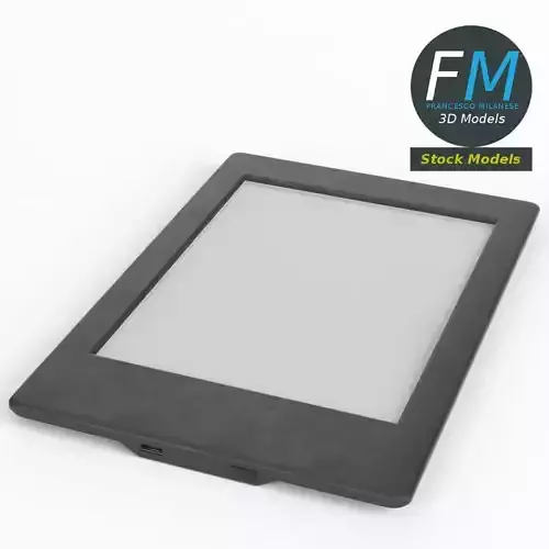 eBook reader 3D model