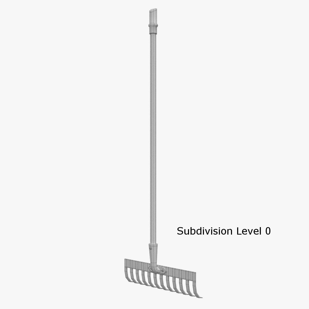 Rake 3D garden 3D model_6