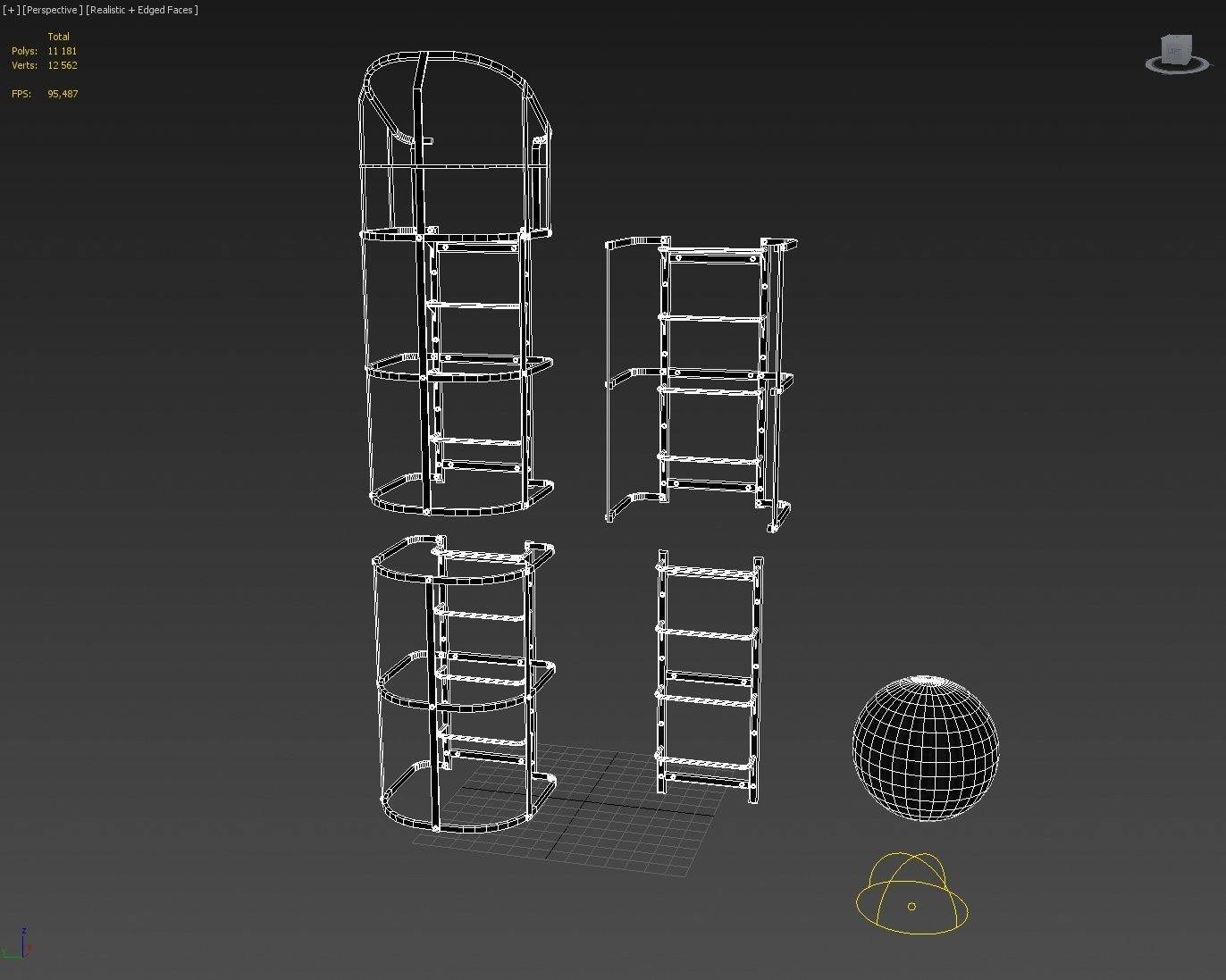 ladder system  3D model_6
