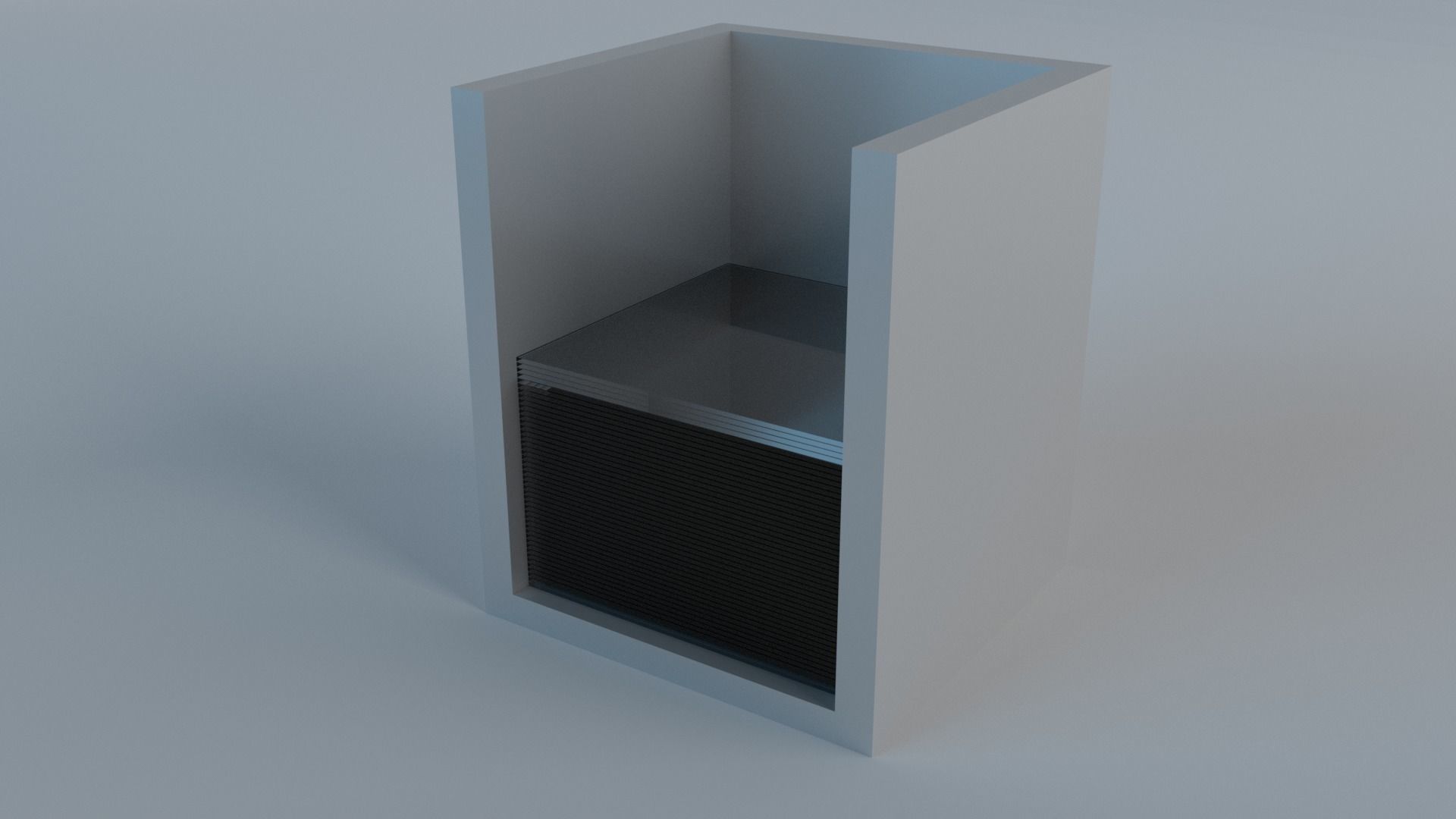 Low-poly Microscope Accessories - Glass Low-poly 3D model_8