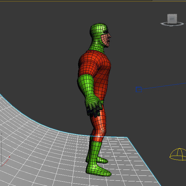 Superhero Cartoon 03 3D model_4