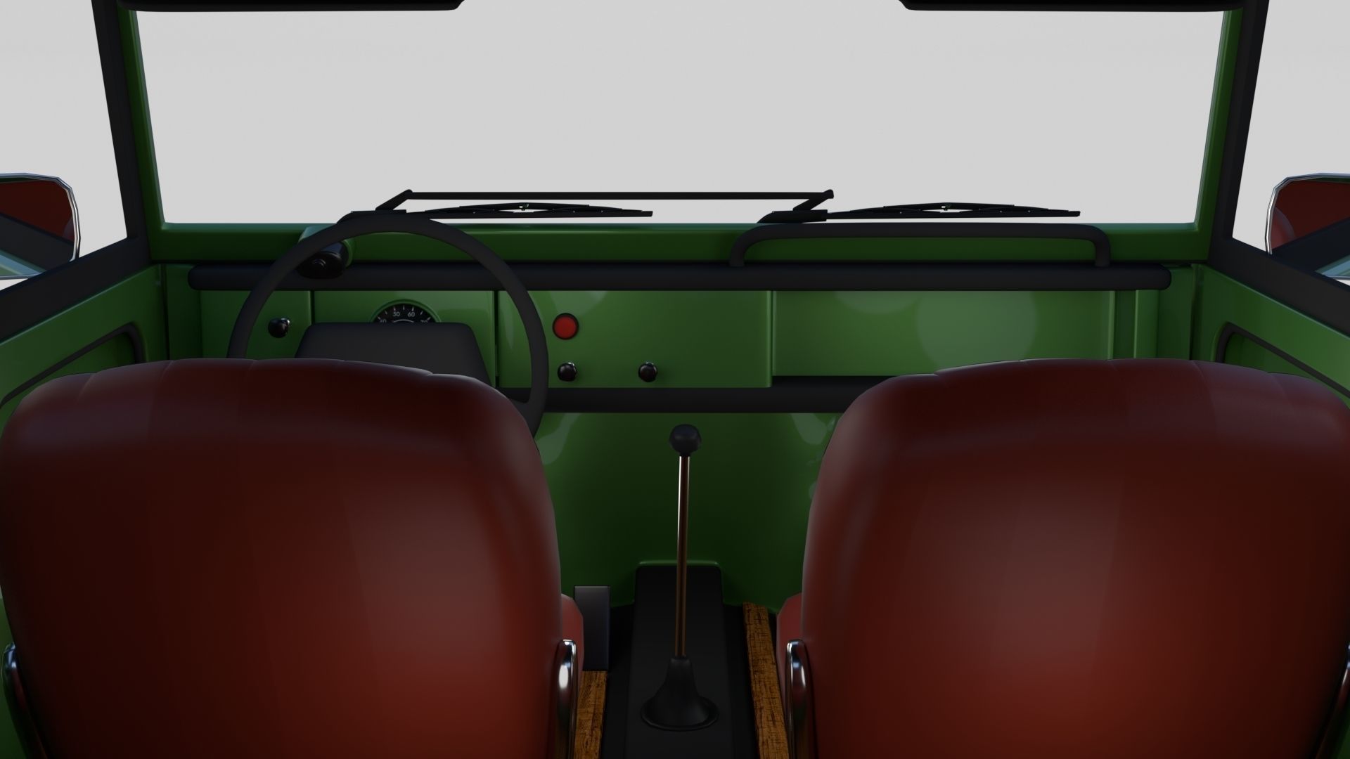 VW Type 181 with interior top up Low-poly 3D model_17
