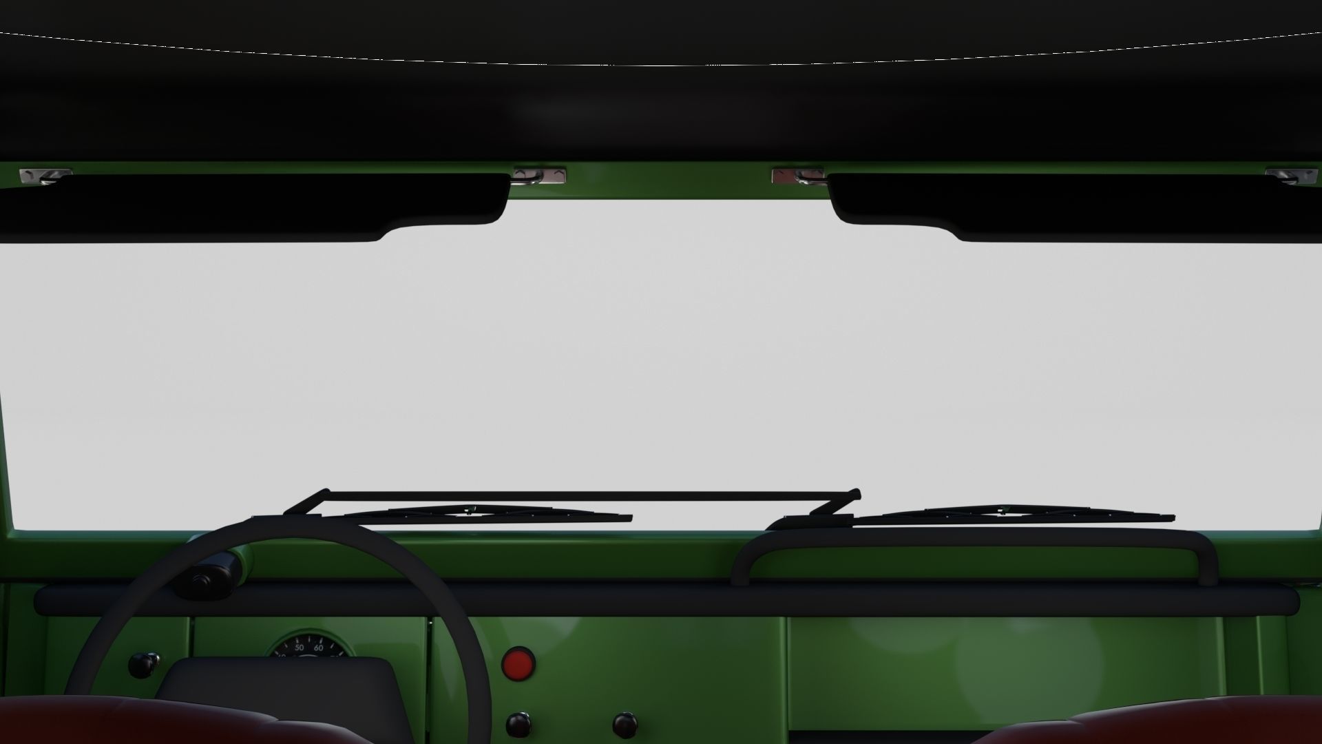 VW Type 181 with interior top up Low-poly 3D model_12