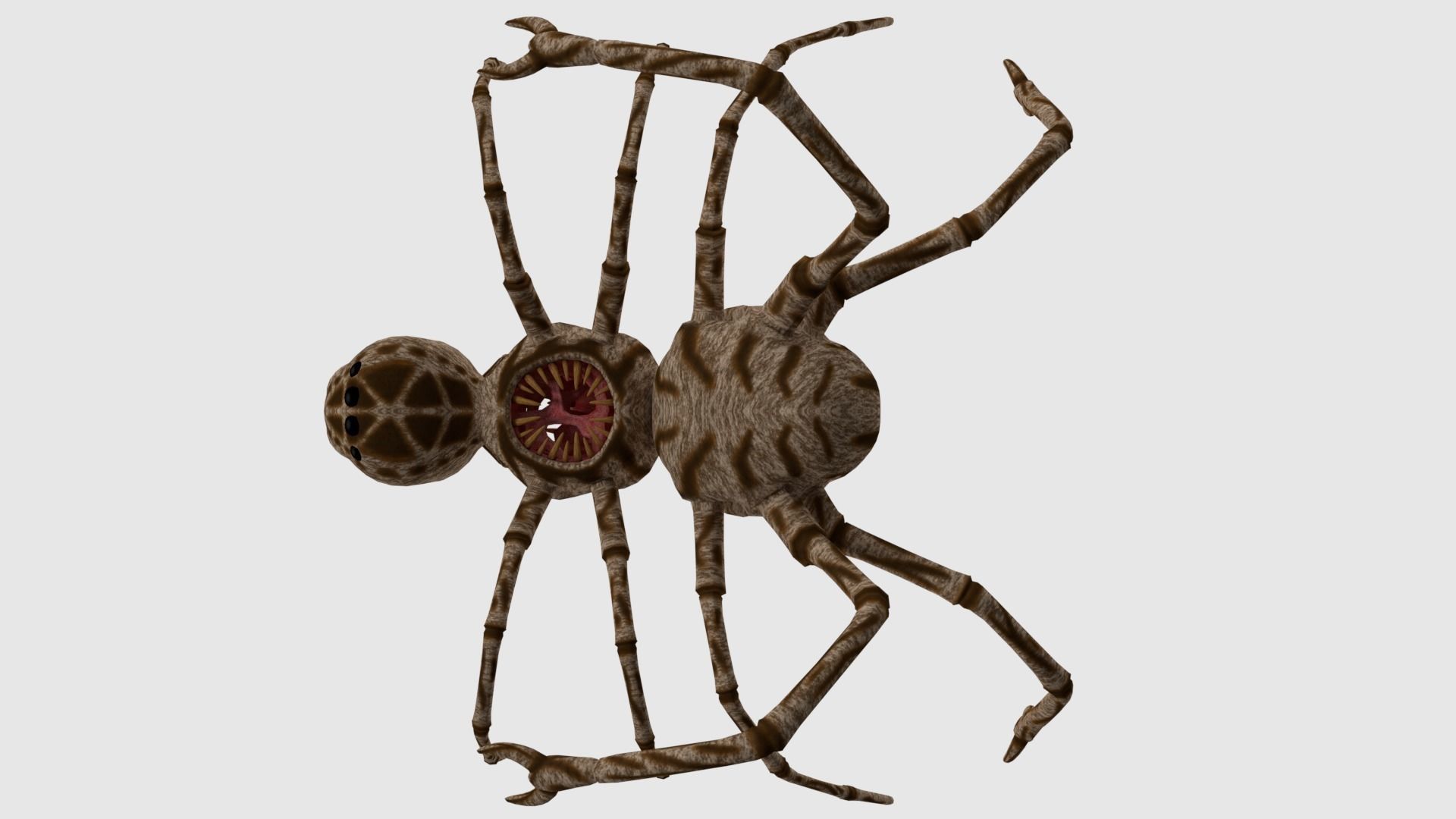 Spider Monster - Game Ready Low-poly 3D model_6
