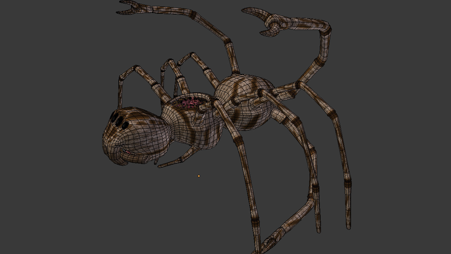 Spider Monster - Game Ready Low-poly 3D model_16