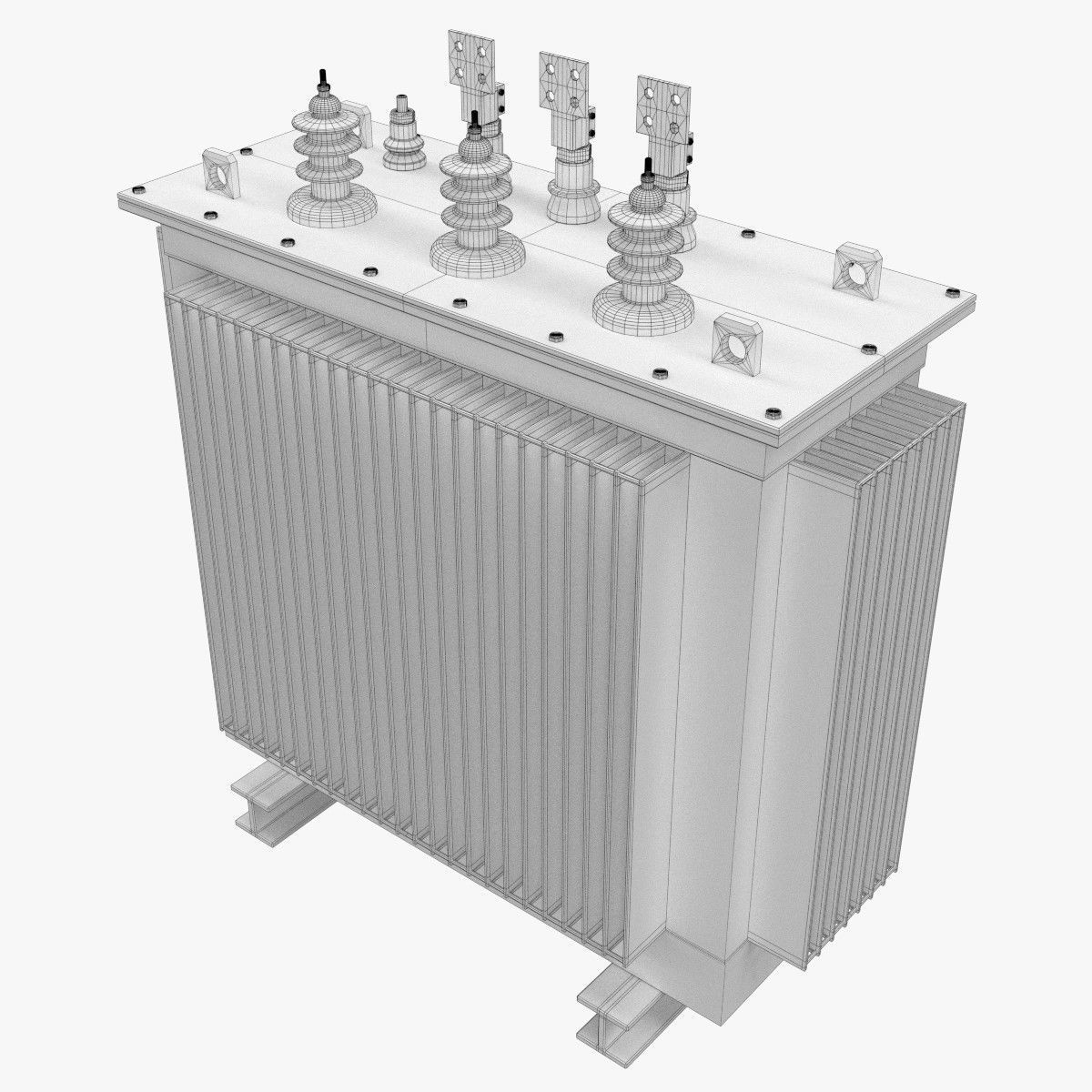 Electrical Transformer 1 3D model_6