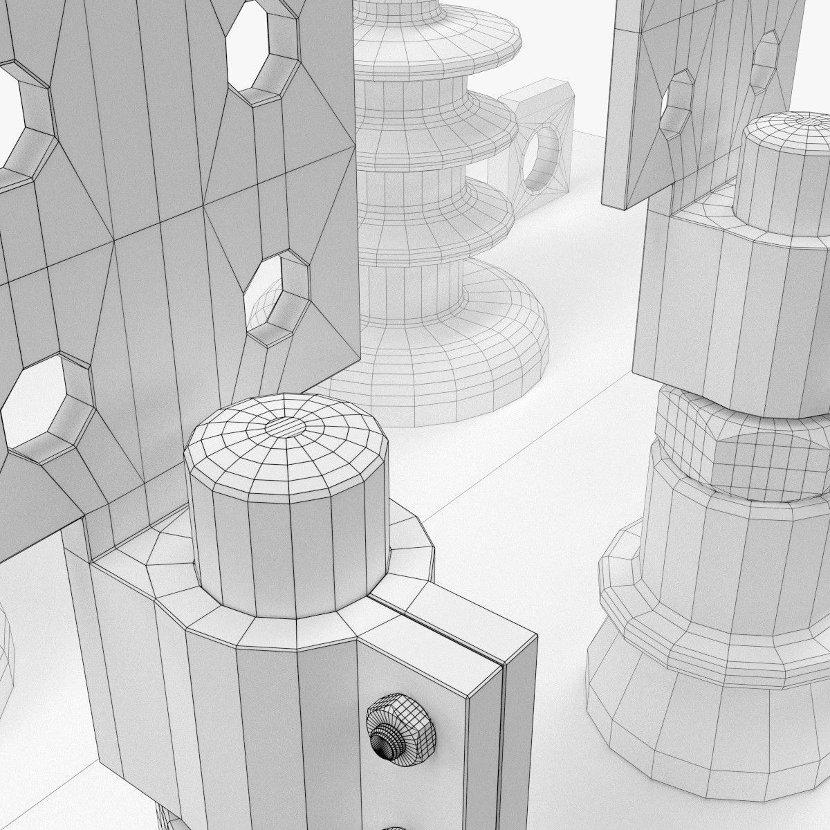 Electrical Transformer 1 3D model_7