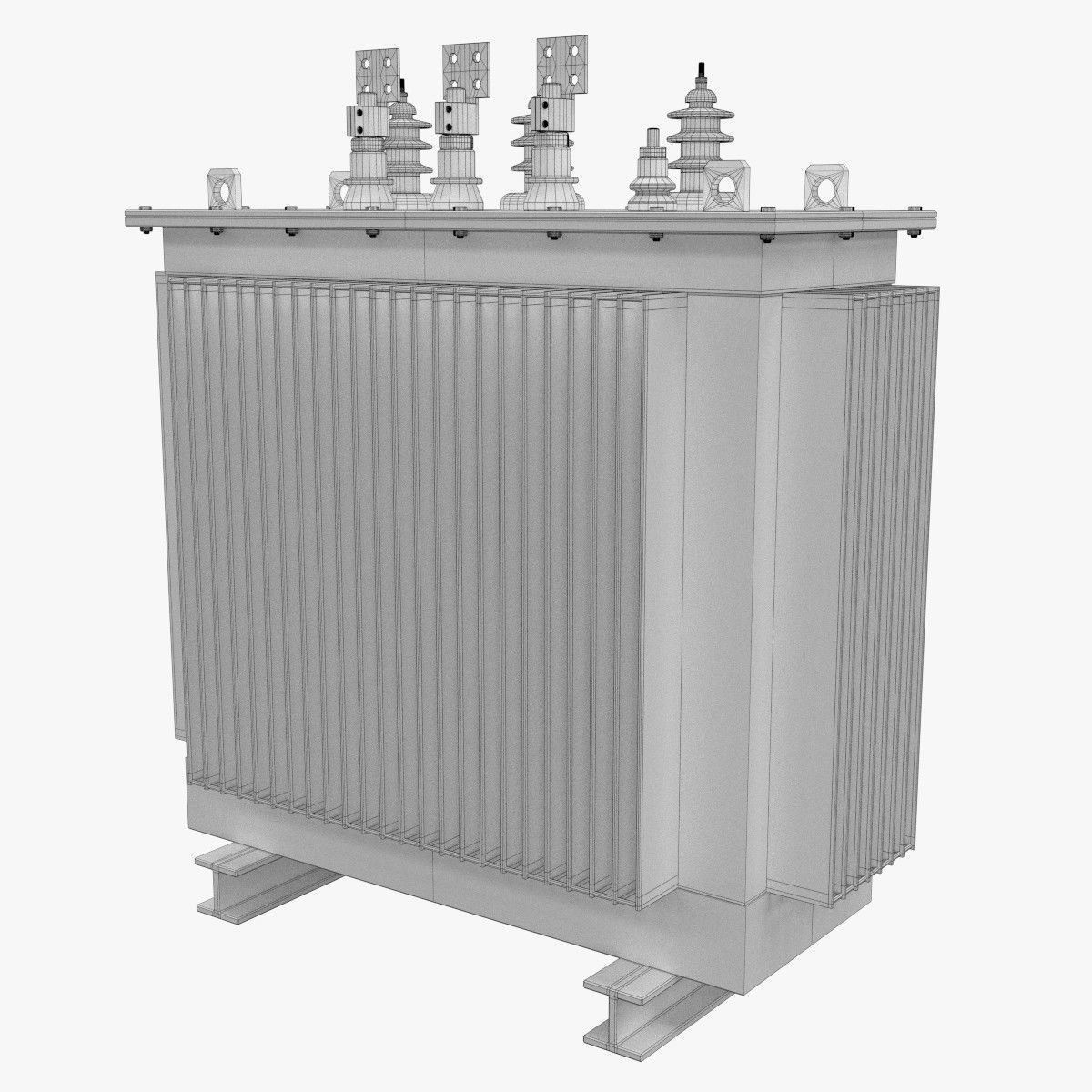 Electrical Transformer 1 3D model_5