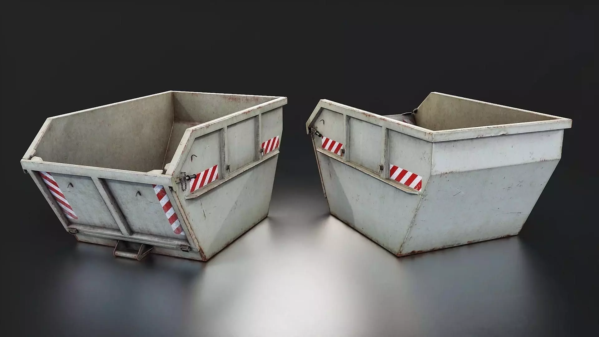 Industrial Dumpster Container 3D Model Low-poly 3D model