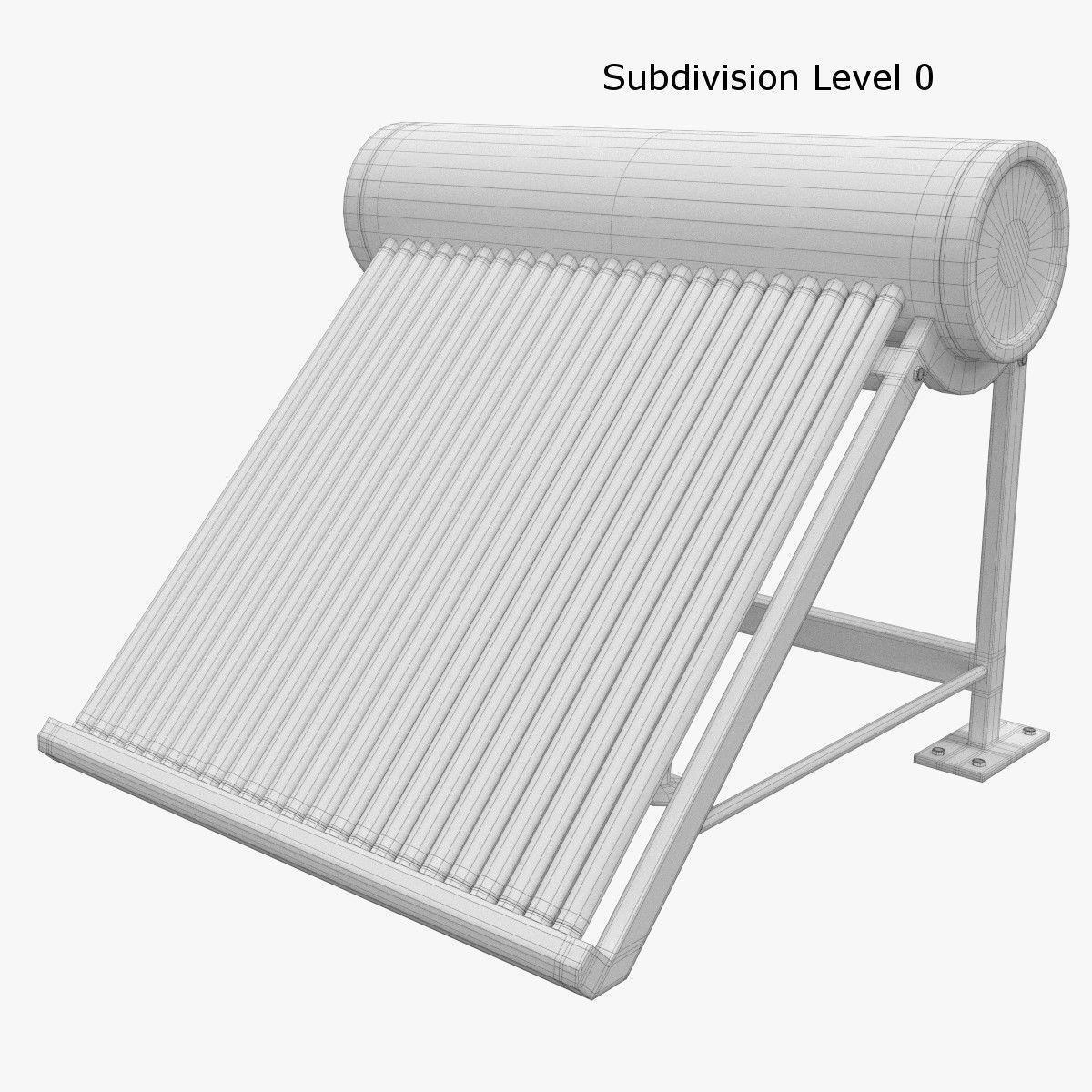 Solar Heater 1 3D model_7