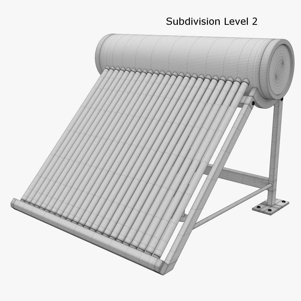 Solar Heater 1 3D model_9