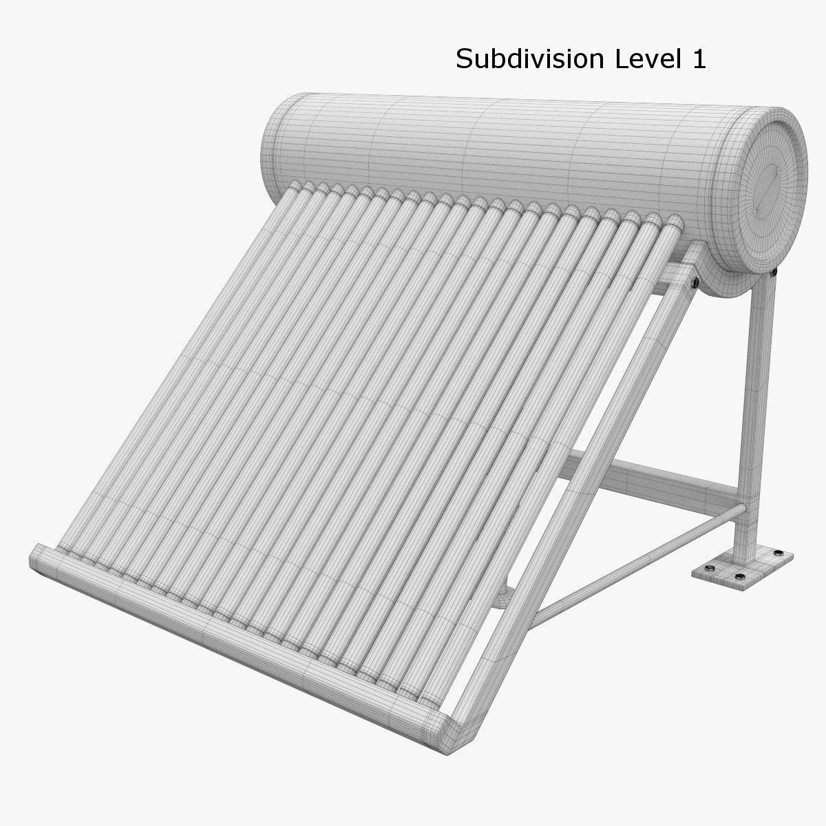 Solar Heater 1 3D model_8