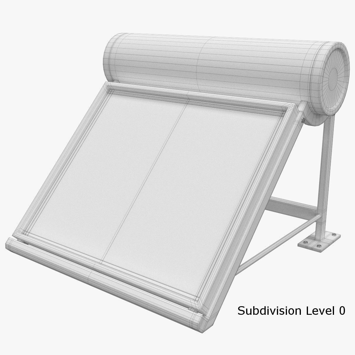 Solar Heater 2 3D model_7