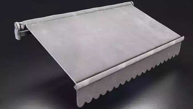 Retractable Awning 3D Model Low-poly 3D model