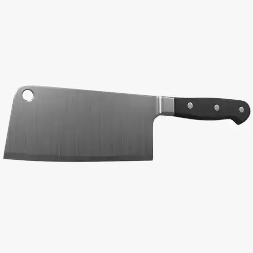 Cleaver kitchen knife 3D model