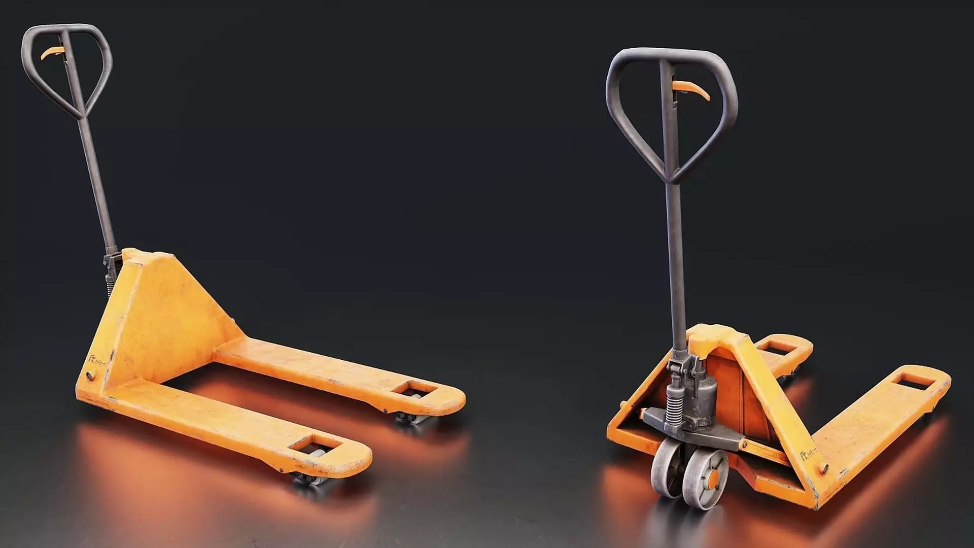 Pallet Jack 3D Model Low-poly 3D model