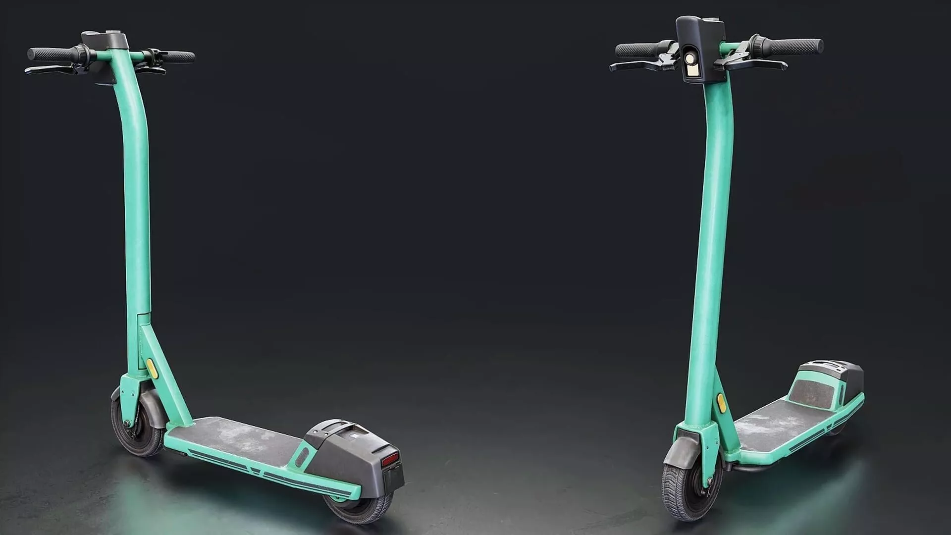 Electric Scooter 3D Model Low-poly 3D model