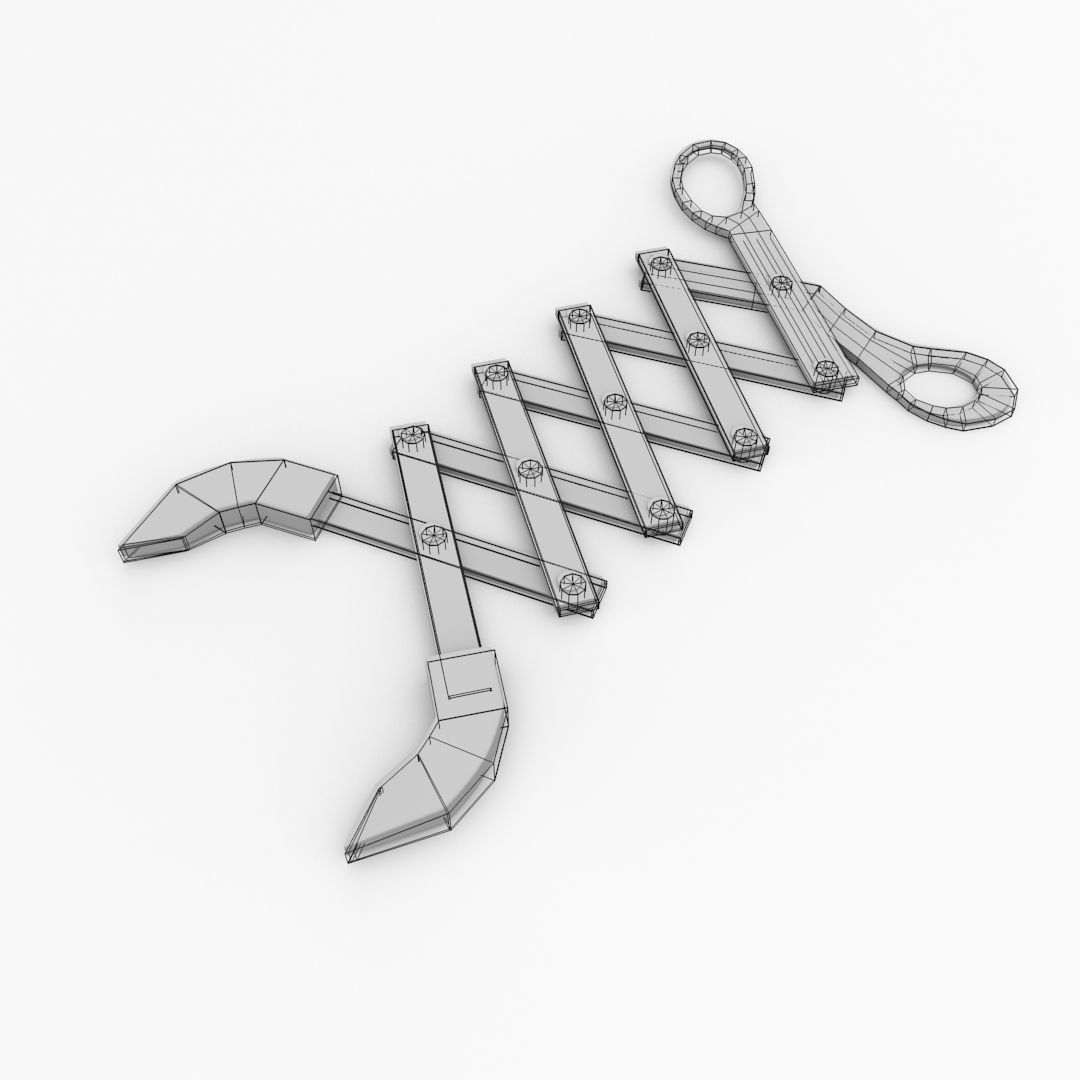 Scissor Extension Arm 3D model_4