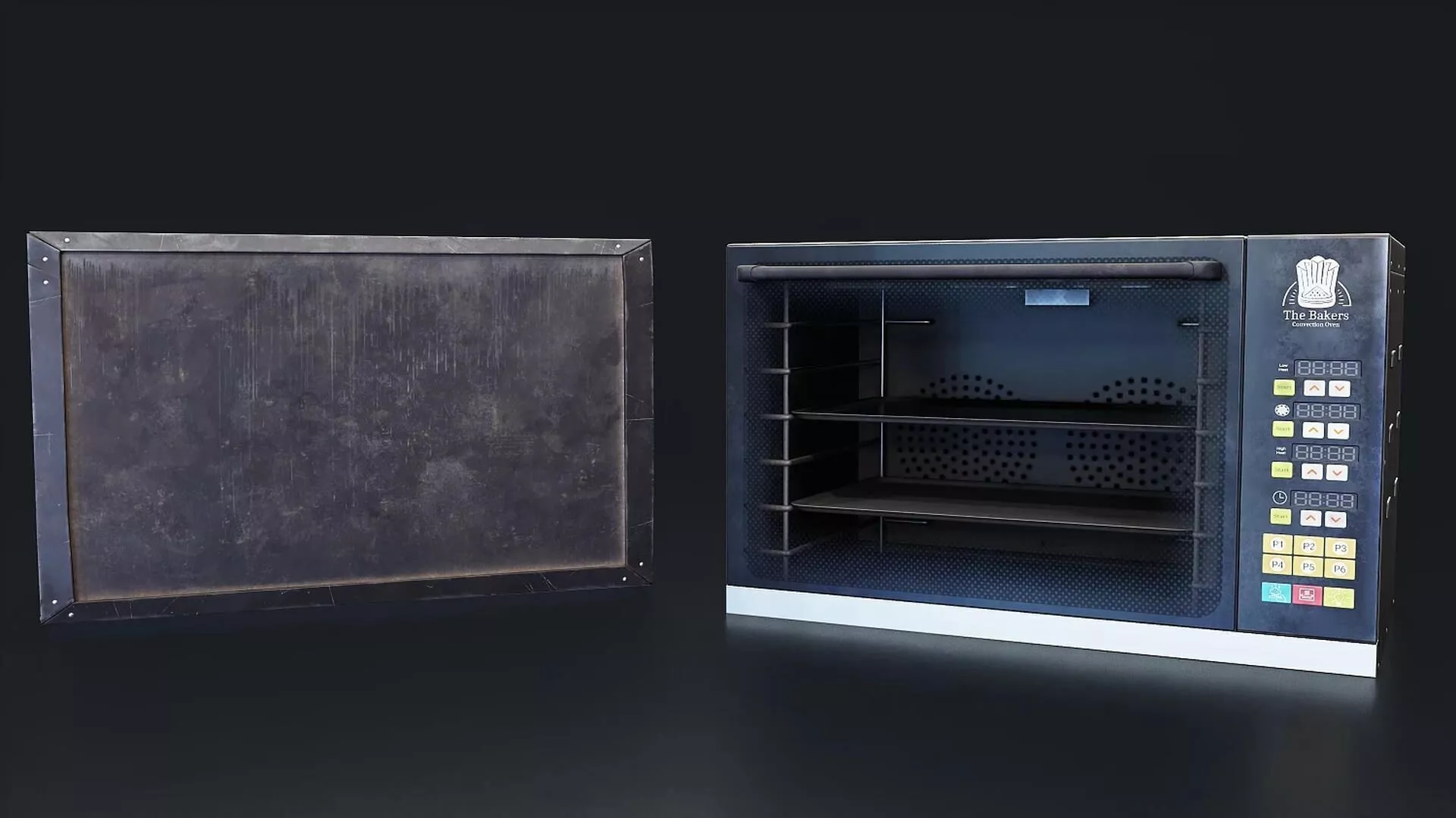 Industrial Convection Oven 3D Model Low-poly 3D model