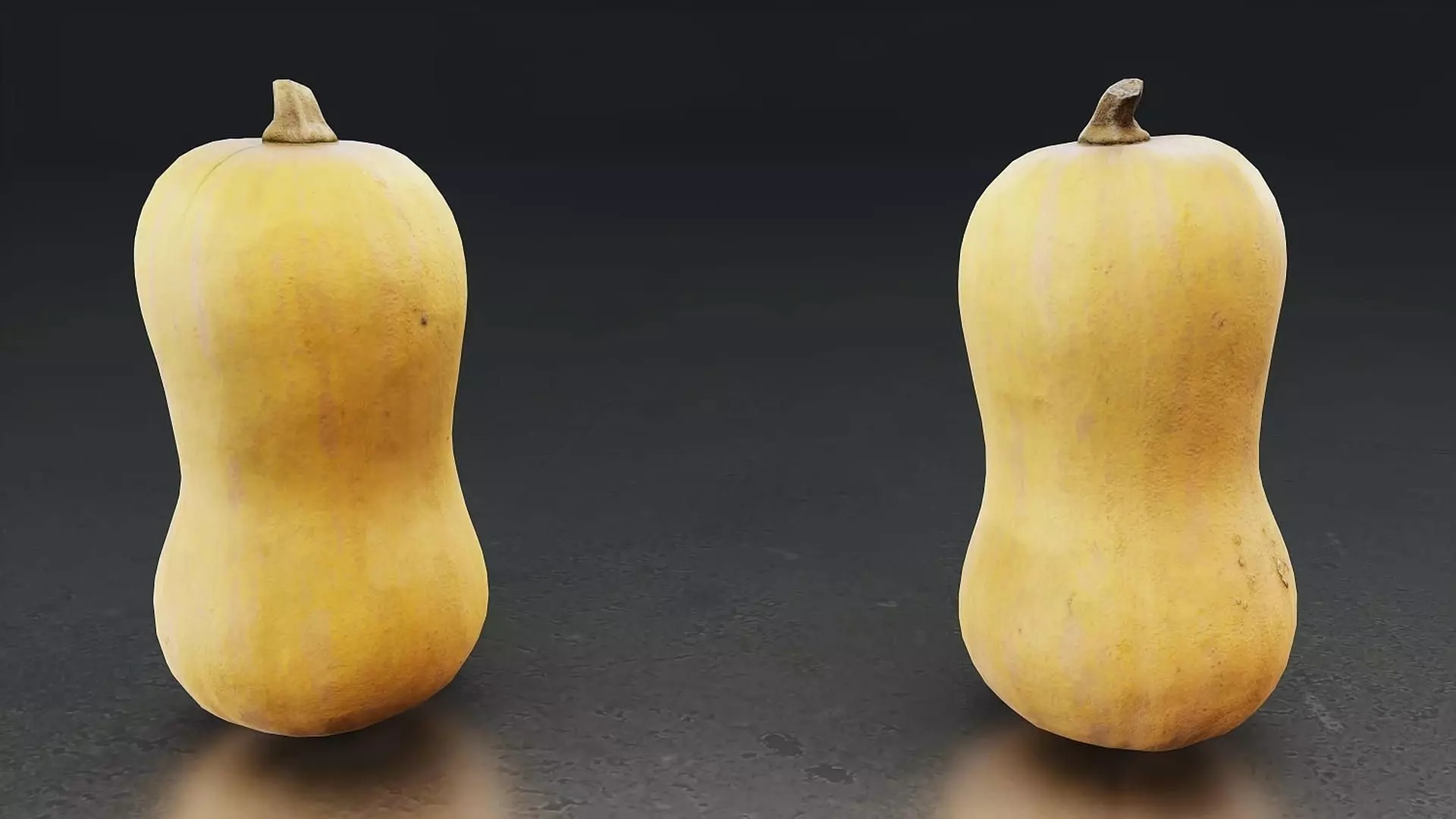 Butternut Squash 3D Model Low-poly 3D model