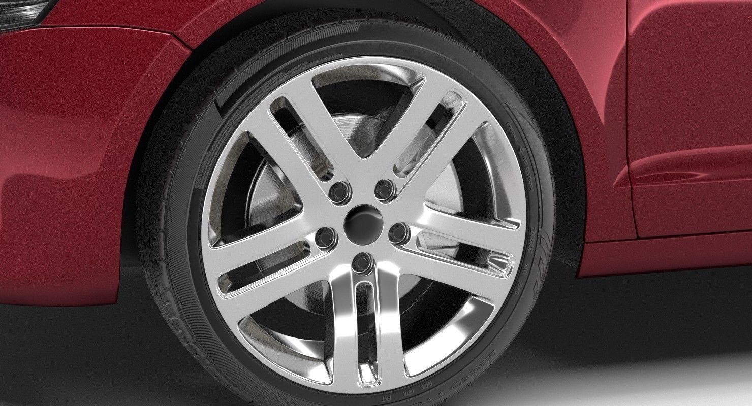 Generic Sedan 2 3D model_7