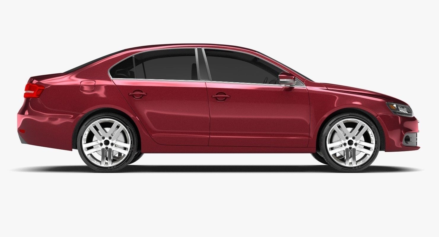 Generic Sedan 2 3D model_4