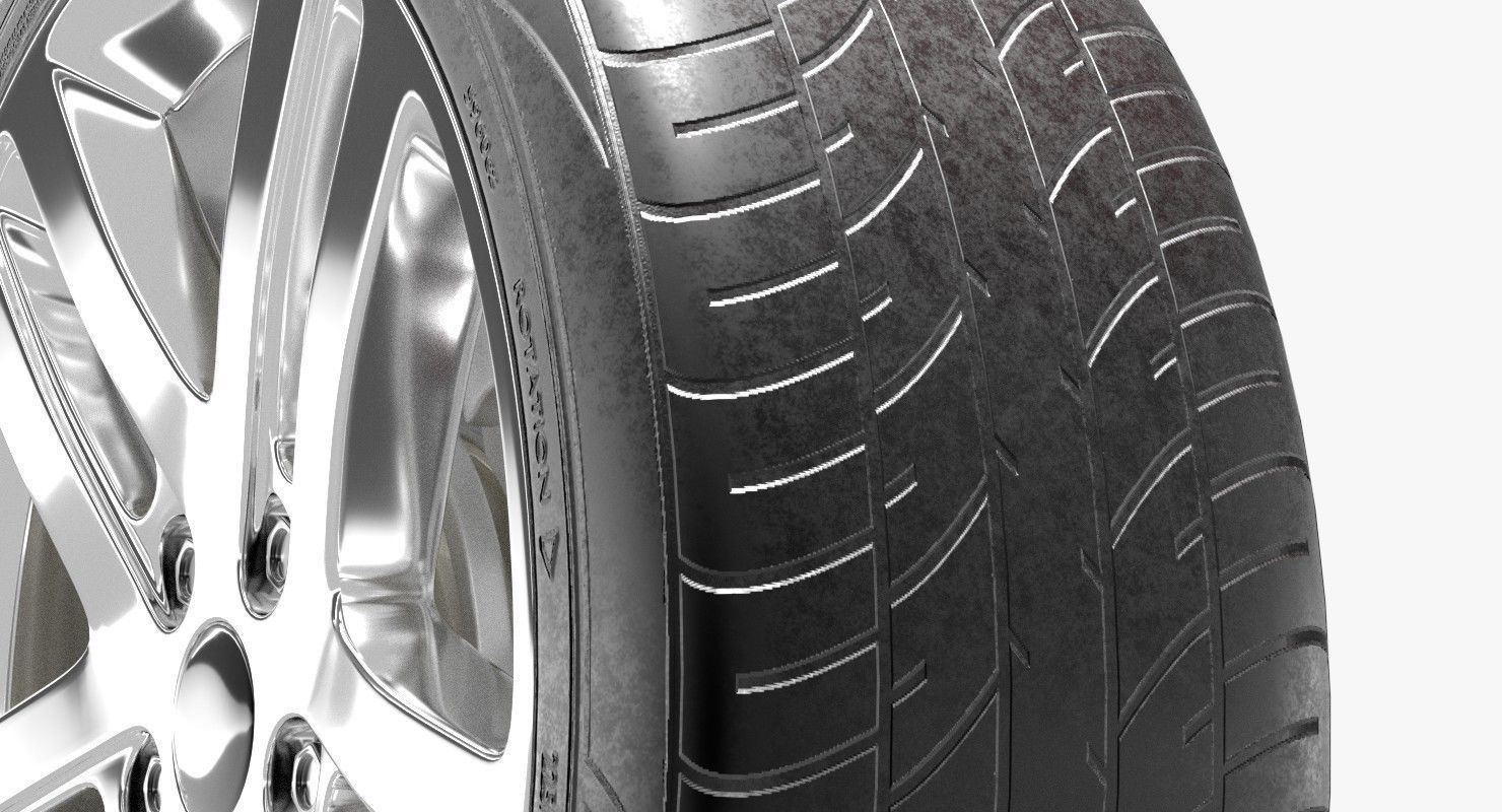 Generic Sedan 2 3D model_9